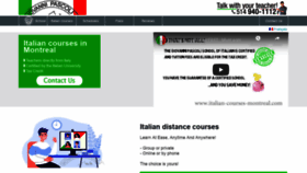 What Italian-courses-montreal.com website looked like in 2021 (3 years ago)