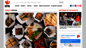What Indiafoodnetwork.in website looked like in 2021 (3 years ago)