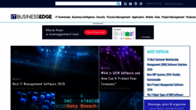 What Itbusinessedge.com website looked like in 2021 (3 years ago)