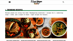 What Ilovevegan.com website looked like in 2021 (3 years ago)
