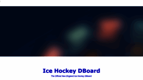 What Icehockeydboard.com website looked like in 2021 (3 years ago)