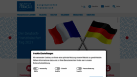 What Institutfrancais.de website looked like in 2021 (3 years ago)