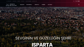 What Isparta.bel.tr website looked like in 2021 (4 years ago)