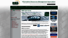 What Irma-international.org website looked like in 2021 (3 years ago)