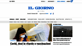 What Ilgiorno.it website looked like in 2021 (3 years ago)
