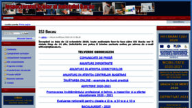 What Isjbacau.ro website looked like in 2021 (3 years ago)