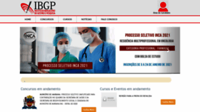 What Ibgpconcursos.com.br website looked like in 2021 (3 years ago)