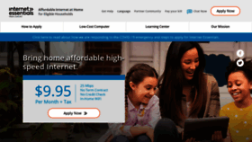 What Internetessentials.com website looked like in 2021 (3 years ago)