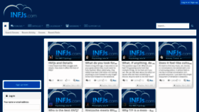 What Infjs.com website looked like in 2021 (3 years ago)