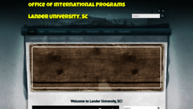 What International.lander.edu website looked like in 2021 (3 years ago)