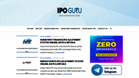 What Ipoguru.in website looked like in 2021 (3 years ago)