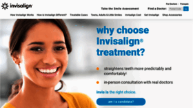What Invisalign.ca website looked like in 2021 (3 years ago)