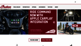 What Indianmotorcycle.in website looked like in 2021 (3 years ago)