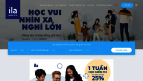 What Ila.edu.vn website looked like in 2021 (3 years ago)