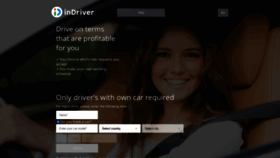 What Indriverjob.com website looked like in 2021 (3 years ago)