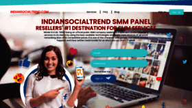 What Indiansocialtrend.com website looked like in 2021 (3 years ago)