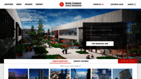 What Irvinecompanyoffice.com website looked like in 2021 (3 years ago)