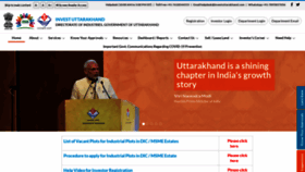 What Investuttarakhand.com website looked like in 2021 (3 years ago)