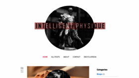 What Intelligentphysique.com website looked like in 2021 (3 years ago)