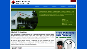 What Intraactionindia.com website looked like in 2021 (3 years ago)