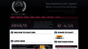 What Icaact.org website looked like in 2021 (3 years ago)