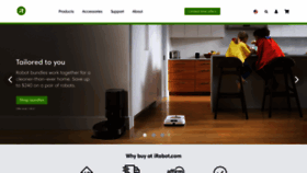 What Irobot.com website looked like in 2021 (3 years ago)