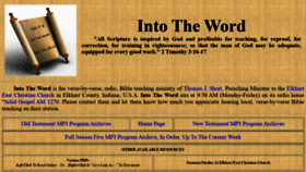 What Intotheword.net website looked like in 2021 (3 years ago)