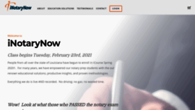 What Inotarynow.com website looked like in 2021 (3 years ago)