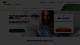 What Iberdrola.es website looked like in 2021 (3 years ago)