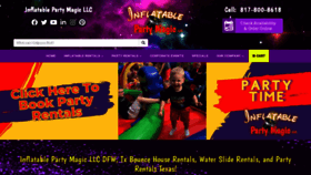 What Inflatablepartymagictx.com website looked like in 2021 (3 years ago)