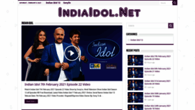 What Indiaidol.net website looked like in 2021 (3 years ago)