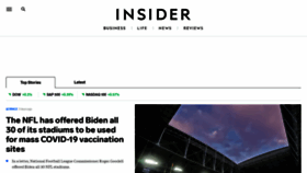What Insider.com website looked like in 2021 (3 years ago)