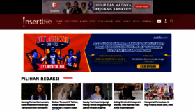 What Insertlive.com website looked like in 2021 (3 years ago)