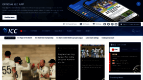 What Icc-cricket.com website looked like in 2021 (3 years ago)