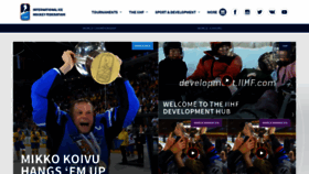 What Iihf.com website looked like in 2021 (3 years ago)
