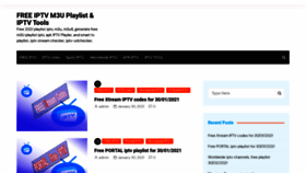What Iptv-m3u-playlist.com website looked like in 2021 (3 years ago)