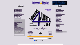 What Internet4jurists.at website looked like in 2021 (3 years ago)