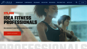 What Ideafit.com website looked like in 2021 (3 years ago)