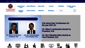 What Icai.org website looked like in 2021 (3 years ago)