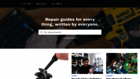 What Ifixit.com website looked like in 2021 (3 years ago)