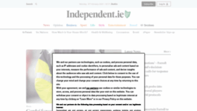 What Independent.ie website looked like in 2021 (5 years ago)