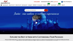 What Indianholiday.com website looked like in 2021 (3 years ago)