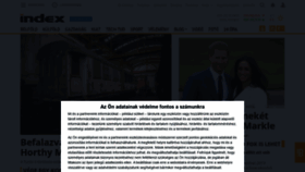 What Index.hu website looked like in 2021 (4 years ago)