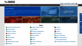 What Inegi.org.mx website looked like in 2021 (3 years ago)