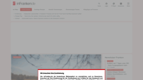 What Infranken.de website looked like in 2021 (3 years ago)