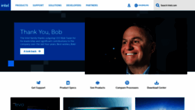 What Intel.com website looked like in 2021 (3 years ago)