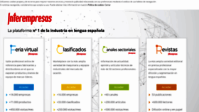What Interempresas.net website looked like in 2021 (3 years ago)