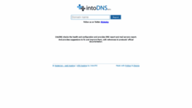 What Intodns.com website looked like in 2021 (3 years ago)