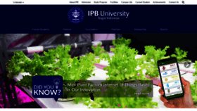 What Ipb.ac.id website looked like in 2021 (3 years ago)
