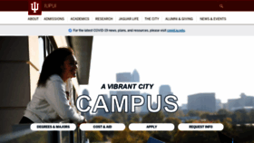 What Iupui.edu website looked like in 2021 (3 years ago)